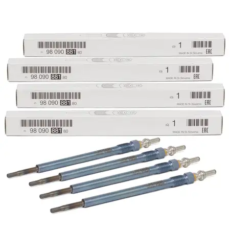 4x ORIGINAL PSA glow plug Berlingo C3 208 301 308 508 Expert 1.5 BlueHDi 9809088180