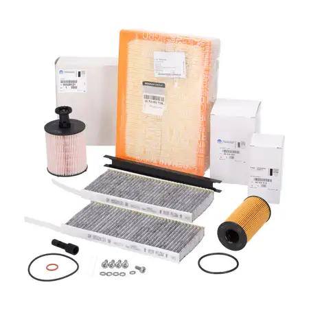 ORIGINAL Opel MOPAR filter set, 4-piece filter package, Movano B 2.3 CDTi 101-170 hp