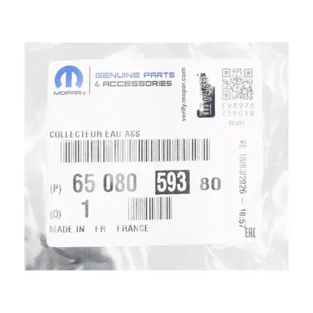 ORIGINAL PSA Opel MOPAR K&uuml;hlerschlauch Berlingo C4 Expert 308 2 Partner 1.6D 6508059380