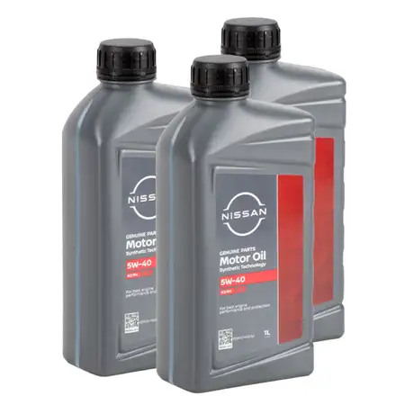 3L 3 Liter ORIGINAL Nissan 5W-40 Motor&ouml;l &Ouml;l ACEA A3/B4 API SN/CF KE900-90032