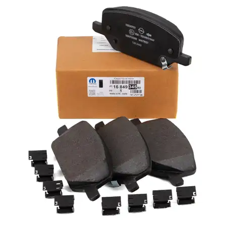 ORIGINAL Opel MOPAR brake pads Insignia B J17 J61 from vehicle identification number M1000001 front 1684934580