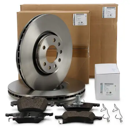 ORIGINAL GM Opel brake discs + brake pads Meriva B front 1680581880