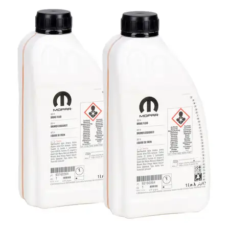 2L 2 liters MOPAR brake fluid DOT4+ for OPEL 1942422 / 93160364