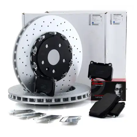 Brake kit ORIGINAL Opel brake discs + BREMBO brake pads INSIGNIA OPC front