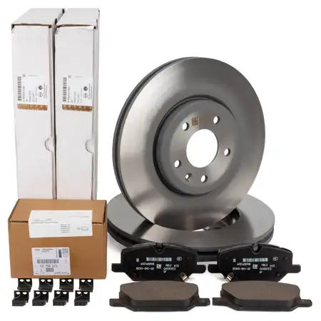 ORIGINAL Opel brake discs + brake pads Insignia B RP0 J17/J61 from vehicle identification number M1000001 front