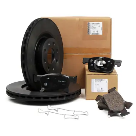 ORIGINAL Opel brake kit brake discs + brake pads ADAM CORSA E 15 inch front