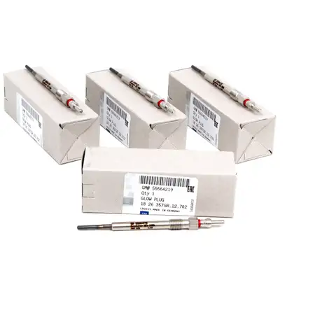 4x ORIGINAL GM Opel Gl&uuml;hkerze Astra J Combo Corsa D 1.3 CDTI mit EURO 5 55564219