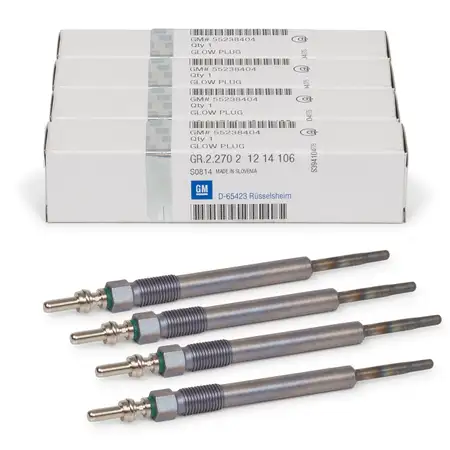 4x ORIGINAL GM Opel Glow Plug Combo (X12) Corsa E 1.3 CDTI 75-95 hp 55238404