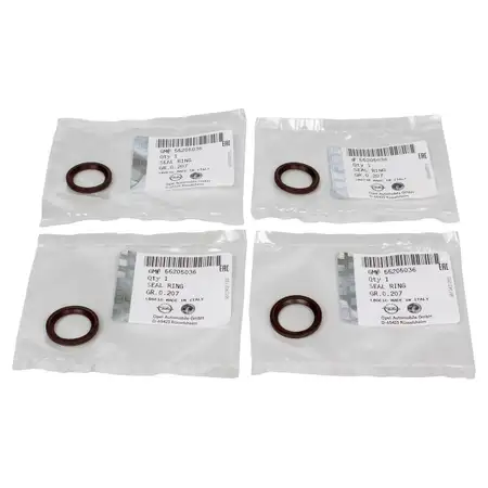 4x ORIGINAL GM Opel gasket sealing ring fuel injector 1.3 CDTI 55205036