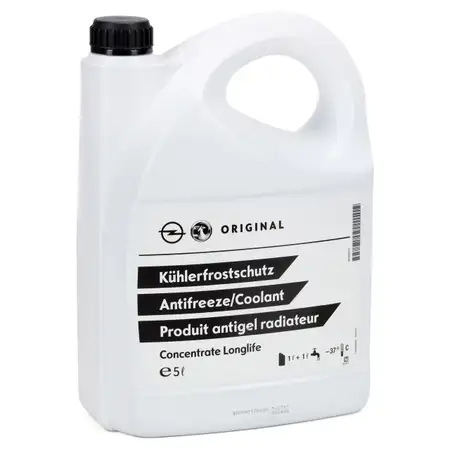5L ORIGINAL Opel Coolant Antifreeze DEX-COOL Concentrate Longlife GREEN/BLUE 95528437