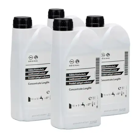 4L ORIGINAL Opel Radiator Antifreeze DEX-COOL Concentrate Longlife GREEN/BLUE 95599870