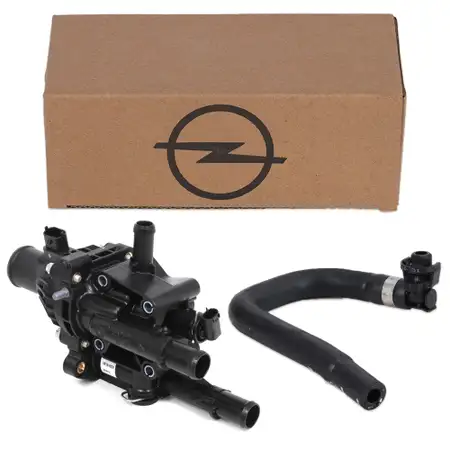 ORIGINAL Opel Wasserflansch + Sensor + K&uuml;hlerschlauch Adam (M13) 1.4 S 150 PS