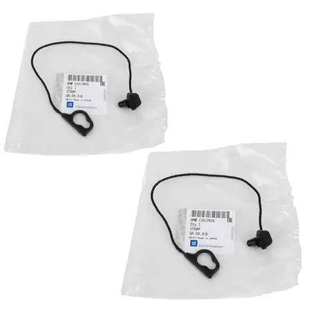 2x ORIGINAL GM Opel retaining strap trunk cover CORSA D E 13367836 / 2094149