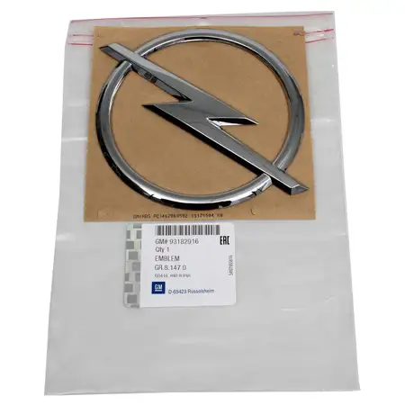 ORIGINAL GM Opel emblem logo lightning bolt tailgate ASTRA H ZAFIRA B 93182916