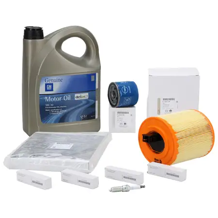 ORIGINAL Opel inspection kit + 5L 5W30 DEXOS1 Gen3 engine oil ASTRA K 1.0 1.4 Turbo