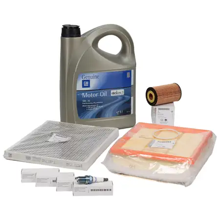 ORIGINAL Opel inspection kit + 5L 5W30 Dexos1 Gen3 engine oil CORSA D E 1.4 Turbo