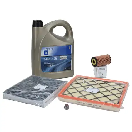 ORIGINAL Opel inspection kit + 5L 5W30 Dexos1 Gen3 engine oil for ASTRA J ZAFIRA C