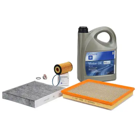Filterset + ORIGINAL GM Opel Motor&ouml;l 5W30 dexos2 f&uuml;r Astra H Zafira B 1.9 CDTI