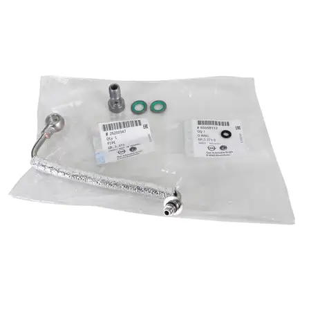 ORIGINAL Opel oil pipe Oil supply pipe Turbocharger 25200947 + Sealing ring 55558112