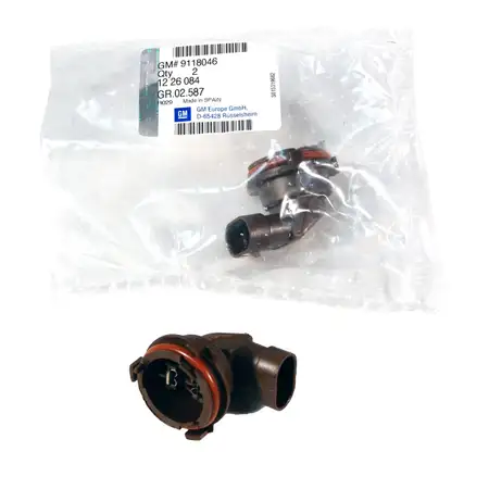 2x ORIGINAL GM OPEL lamp socket bulb socket 9118046 for ASTRA G ZAFIRA A