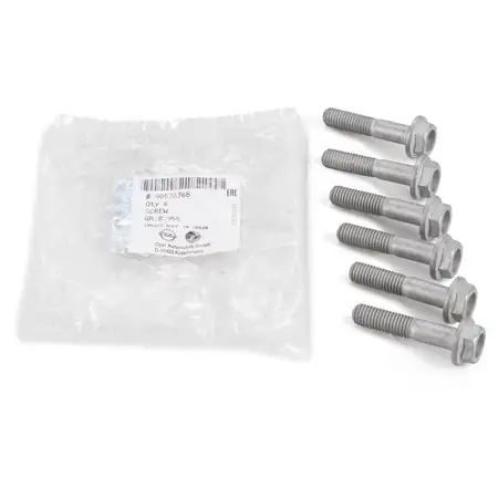 6x ORIGINAL GM Opel Schraube Querlenker Radaufh&auml;ngung M10x50 2000049 / 90576768