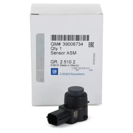 ORIGINAL GM Opel Sensor Einparkhilfe Einparksensor Astra J Mokka vorne o. hinten 39006734