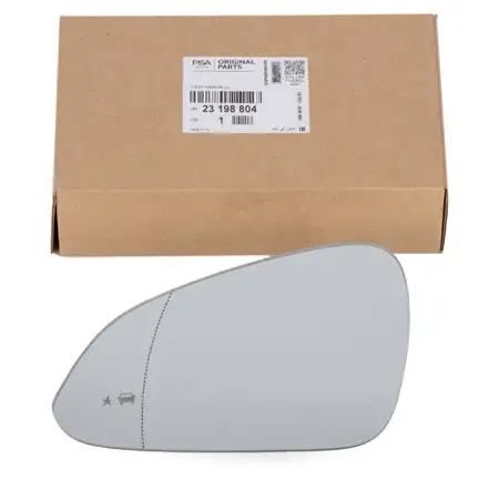 ORIGINAL Opel exterior mirror mirror glass Insignia A RPO code UKC left 23198804