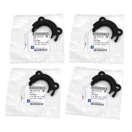 4x ORIGINAL Opel Klammer Sicherung Sto&szlig;d&auml;mpfer Domlager Astra Zafira vorne 24402155