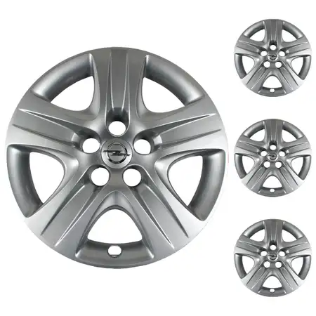 4x ORIGINAL Opel hubcap wheel cover SILVER 17 inch INSIGNIA A 6006277 / 13312568
