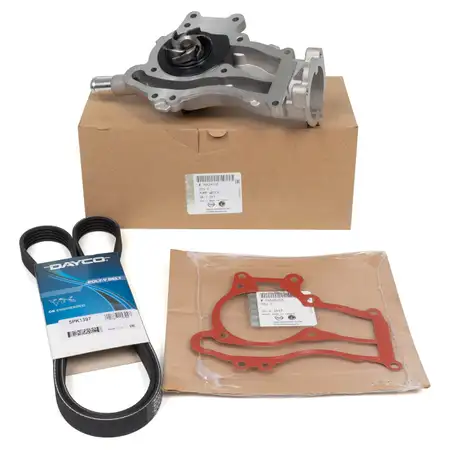 ORIGINAL Opel water pump + CONTI V-ribbed belt Astra J Corsa D E Insignia Zafira C 1.4