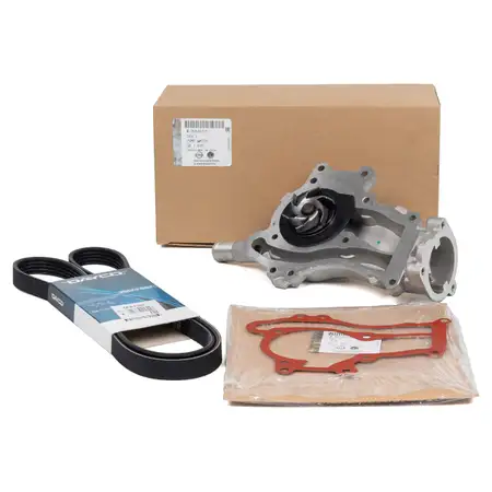 ORIGINAL GM Opel water pump + DAYCO V-ribbed belt Astra J Corsa D E Zafira C 1.4