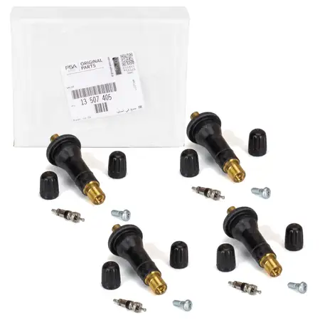4x ORIGINAL PSA OPEL tire valve rubber valve Astra K + Astra K Sports Tourer 13507405