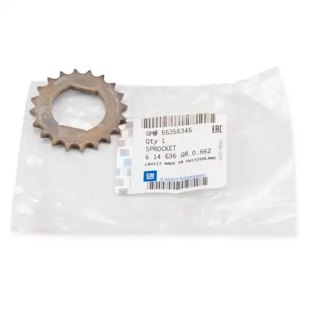 ORIGINAL Opel gear crankshaft sprocket ASTRA G H J CORSA C D 1.0 1.2 1.4 55355345