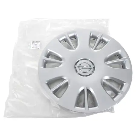 1x ORIGINAL GM Opel hubcap wheel cover 15 inches silver Corsa D 13214814