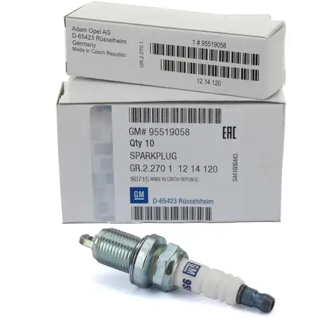 1x ORIGINAL Opel spark plug Agila Astra G H Corsa C D E Insignia A Vectra Zafira 95519058