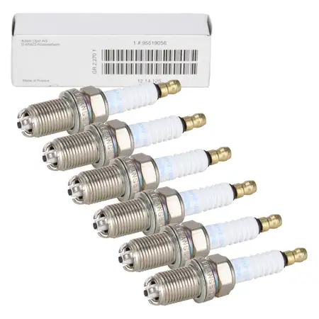 6x ORIGINAL GM Opel spark plug Omega B Signum Vectra B C 2.6/3.2 V6 95519056