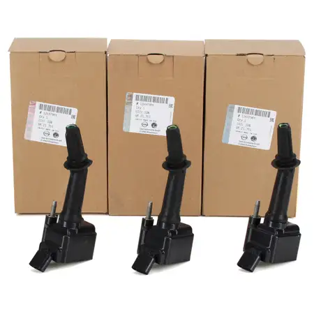3x ORIGINAL Opel ignition coil Adam Astra K Corsa E 1.0 90/105/115 hp 12697989