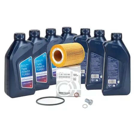 7L 7 Liter ORIGINAL BMW Motor&ouml;l &Ouml;l 5W30 LongLife-04 + &Ouml;lfilter 11427512300