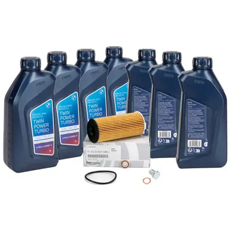 7L 7 Liter ORIGINAL BMW Motor&ouml;l &Ouml;l 5W30 LongLife-04 + &Ouml;lfilter 11428507683