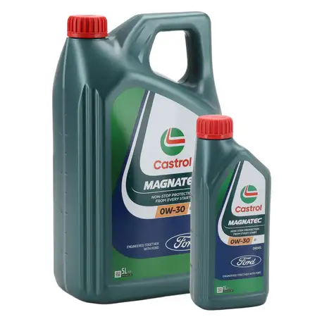 6L 6 Liter ORIGINAL Ford CASTROL MAGNATEC 0W-30 D Motor&ouml;l &Ouml;l WSS-M2C950-A