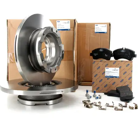 ORIGINAL Ford Bremsscheiben + Bremsbel&auml;ge Tourneo / Transit Custom (nicht 330) hinten