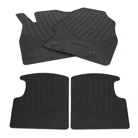 ORIGINAL GM Opel rubber mats Car mats Set CORSA D E 4 pcs