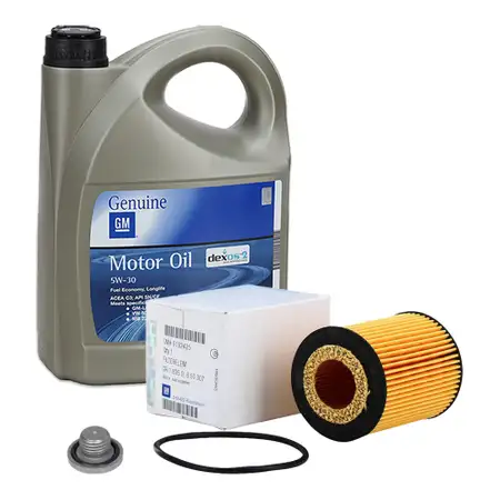 5L 5 Liter ORIGINAL OPEL MOTOR&Ouml;L 5W-30 dexos2 Longlife + &Ouml;lfilter 9192425