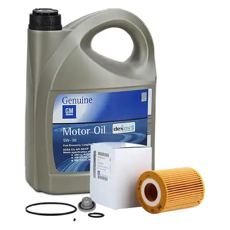 5L 5 Liter ORIGINAL OPEL MOTOR&Ouml;L 5W-30 dexos2 Longlife + &Ouml;lfilter 5650375
