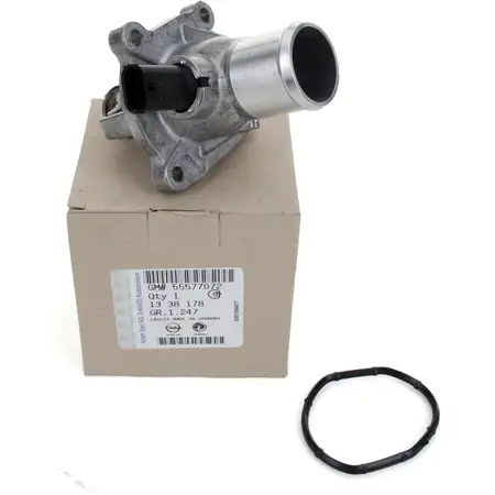 ORIGINAL GM Opel Thermostat + Housing + Sensor + Gasket 1.6/1.8 16V 1338178