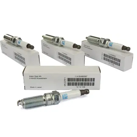 4x ORIGINAL Opel Z&uuml;ndkerze Astra J K Insignia A B MOKKA Zafira C 1.2/1.4/1.5/1.6 55490097