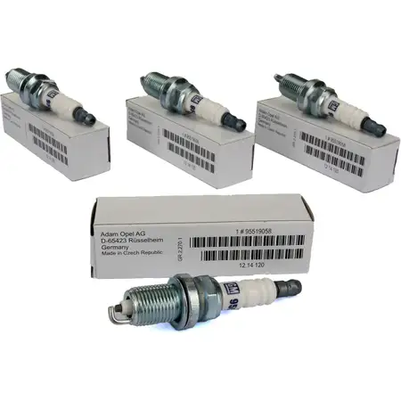 4x ORIGINAL GM Opel spark plug Astra Cosa Insignia A Vectra Zafira 1.2-2.0 95519058