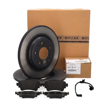 ORIGINAL AUDI brake discs + brake pads + sensor A6 C8 A7 4K Q5 FY PR-1KD rear