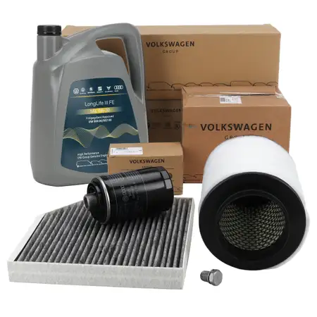 ORIGINAL AUDI Filterset Filterpaket + 5L 0W30 Motor&ouml;l A8 (4H D4) 2.0 TFSI hybrid 245 PS
