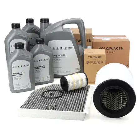 ORIGINAL AUDI Filterset + 9L 0W30 Motor&ouml;l A8 S8 (4H D4) 4.0 TFSI quattro 420/435/530 PS
